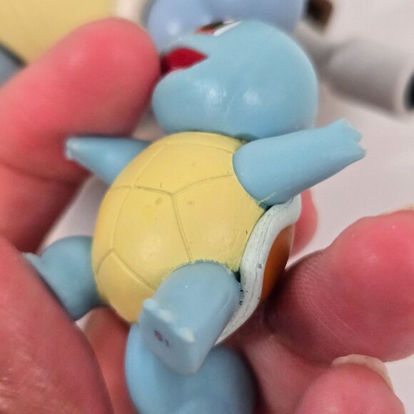 Pokemon Blastoise and Squirtle Figures Lot of 2 Wicked Cool Toys 2019 - Picture 5 of 12